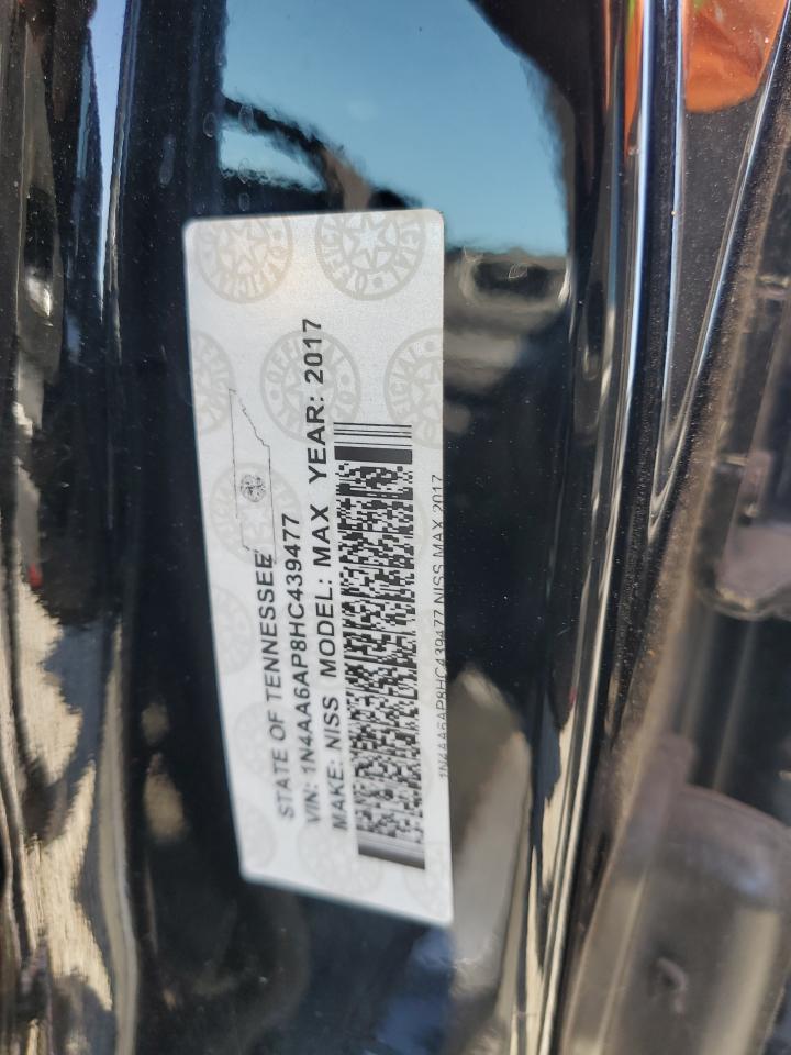 2017 Nissan Maxima 3.5S VIN: 1N4AA6AP8HC439477 Lot: 69458575