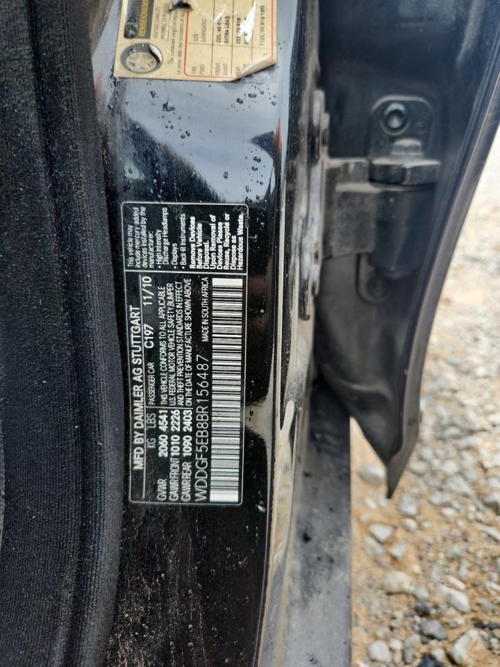 2011 Mercedes-Benz C 300 VIN: WDDGF5EB8BR156487 Lot: 67489375