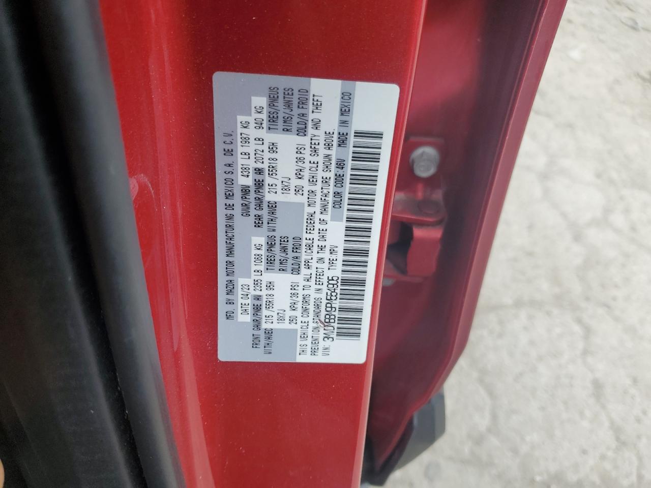 2023 Mazda Cx-30 Select VIN: 3MVDMBBM9PM554905 Lot: 69054835