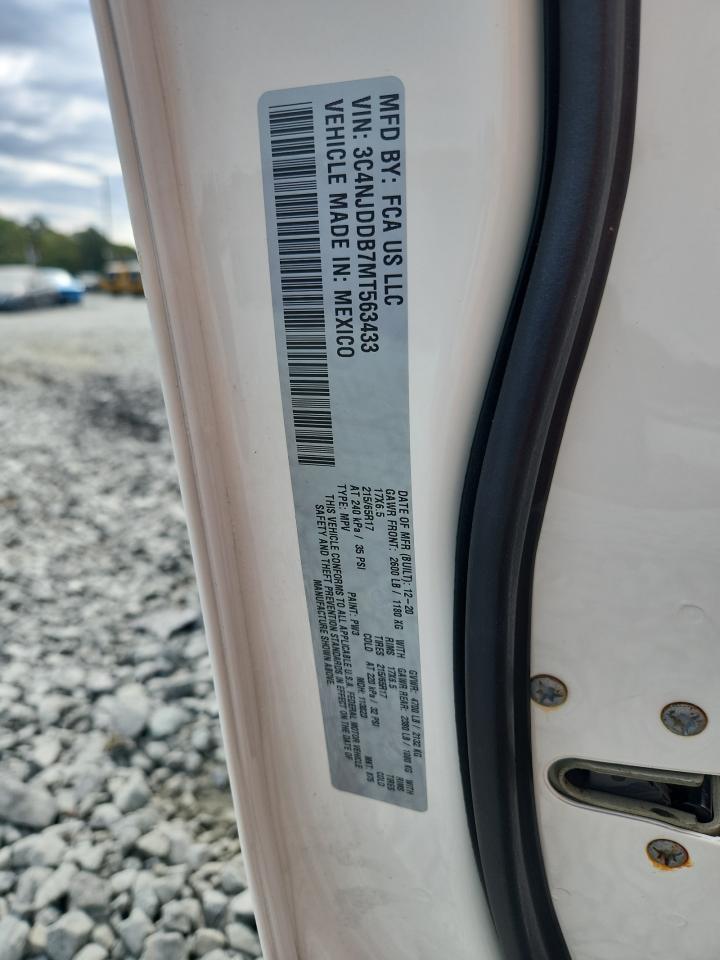 2021 Jeep Compass Trailhawk VIN: 3C4NJDDB7MT563433 Lot: 70816315