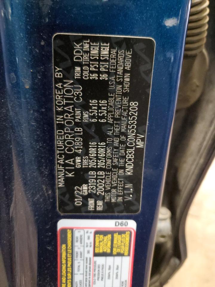 2022 Kia Niro Lx VIN: KNDCB3LC0N5535208 Lot: 67477475