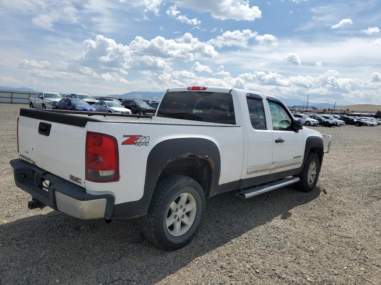 2007 GMC New Sierra K1500 white pickup gas 1GTEK19J27Z510843 photo #4
