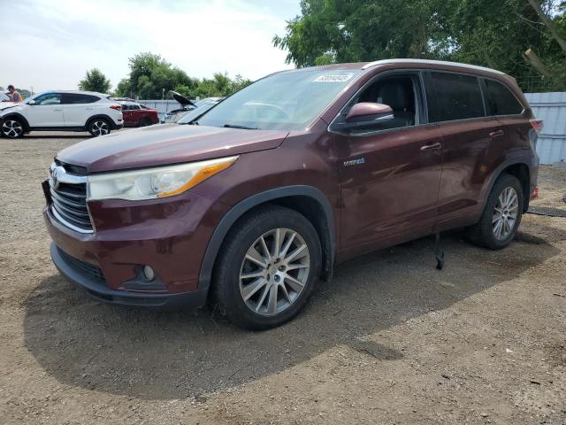 2015 TOYOTA HIGHLANDER HYBRID   for sale at Copart ON - LONDON