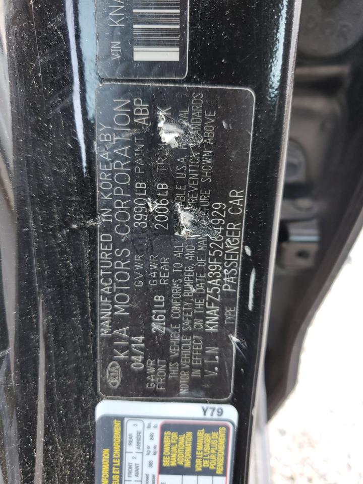 2015 Kia Forte Sx VIN: KNAFZ5A39F5264929 Lot: 67450105