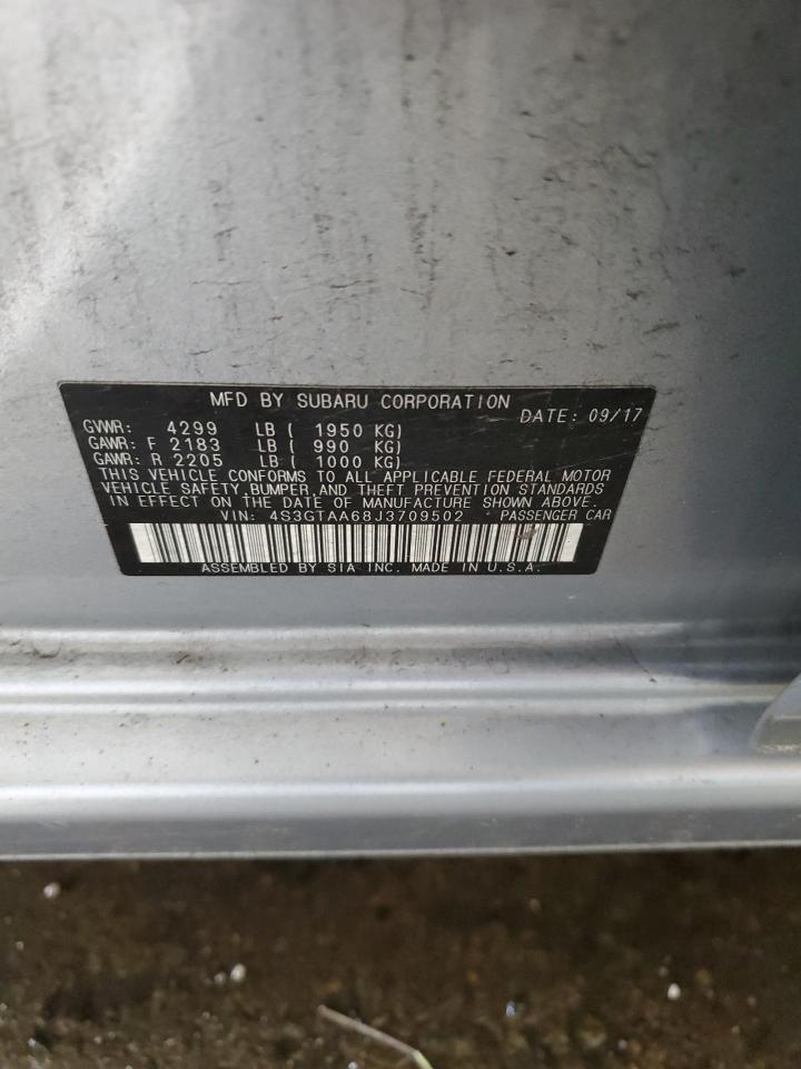 2018 Subaru Impreza VIN: 4S3GTAA68J3709502 Lot: 68667305
