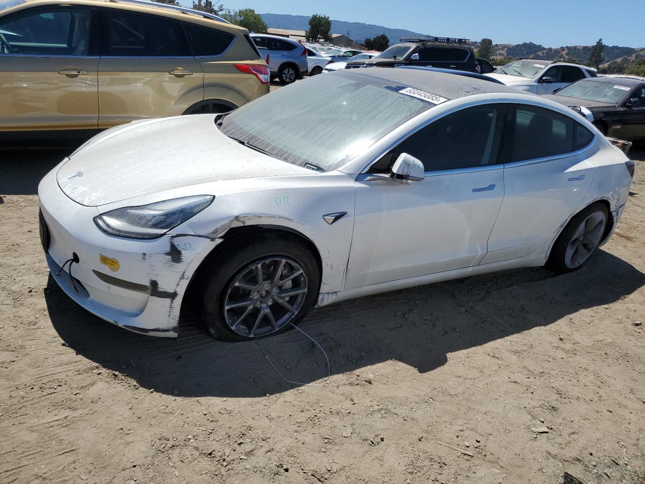 2020 Tesla Model 3 white null electric 5YJ3E1EB4LF619527 photo #1
