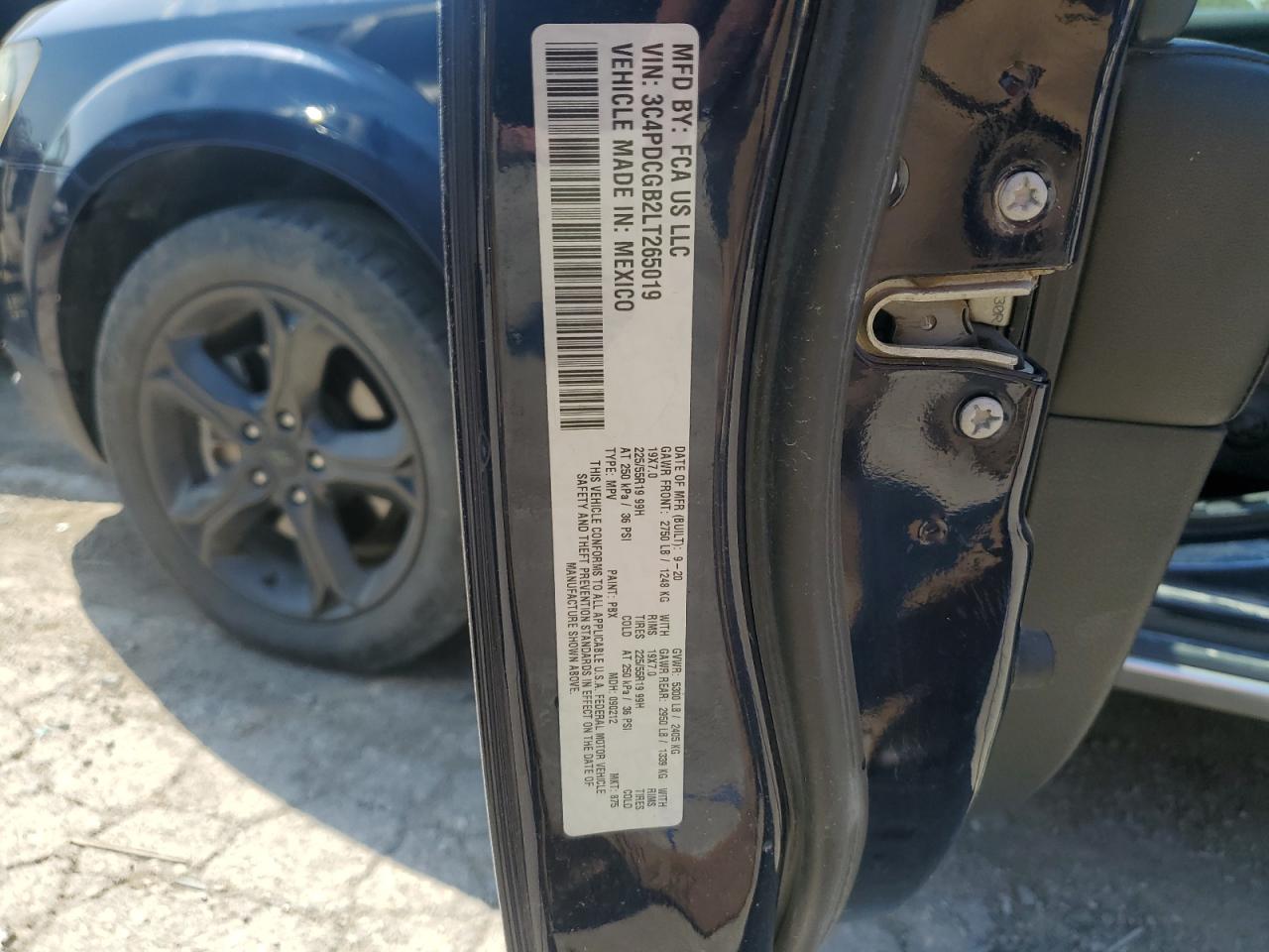 2020 Dodge Journey Crossroad VIN: 3C4PDCGB2LT265019 Lot: 68149805