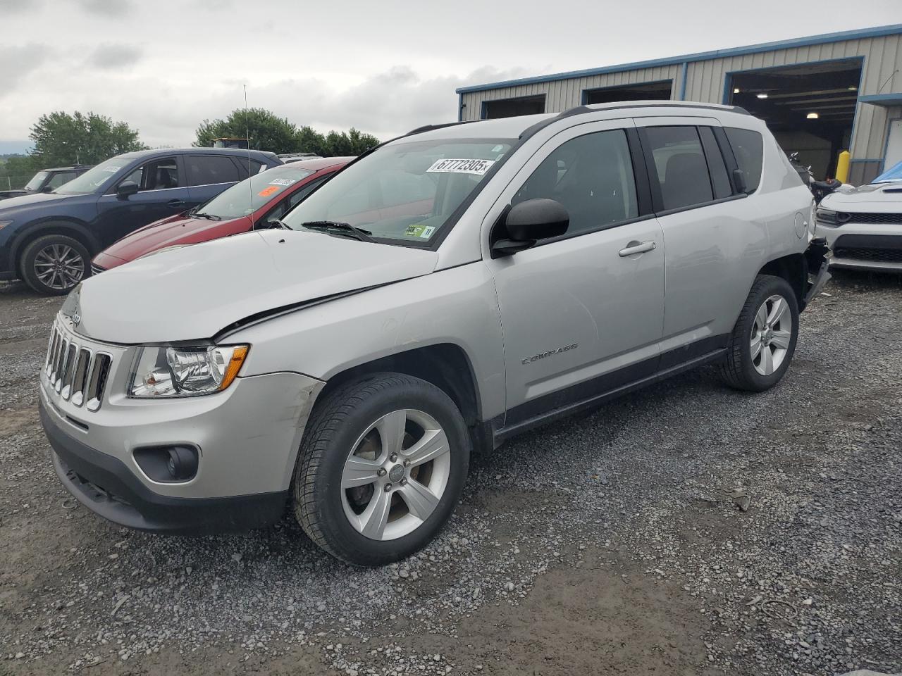 2013 Jeep Compass Sport silver suv gas 1C4NJDBB7DD248320 photo #1