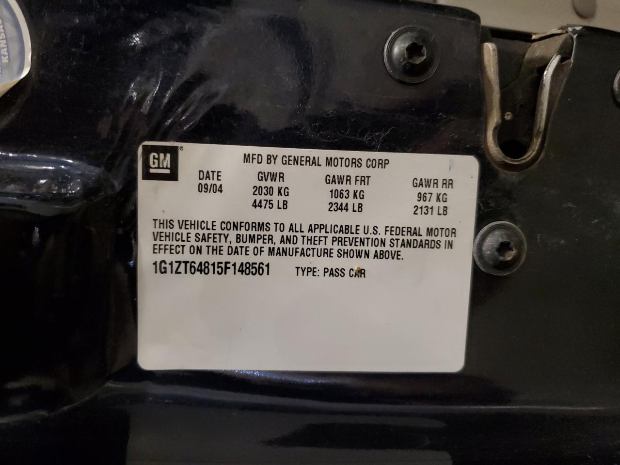 2005 Chevrolet Malibu Maxx Ls VIN: 1G1ZT64815F148561 Lot: 68742775