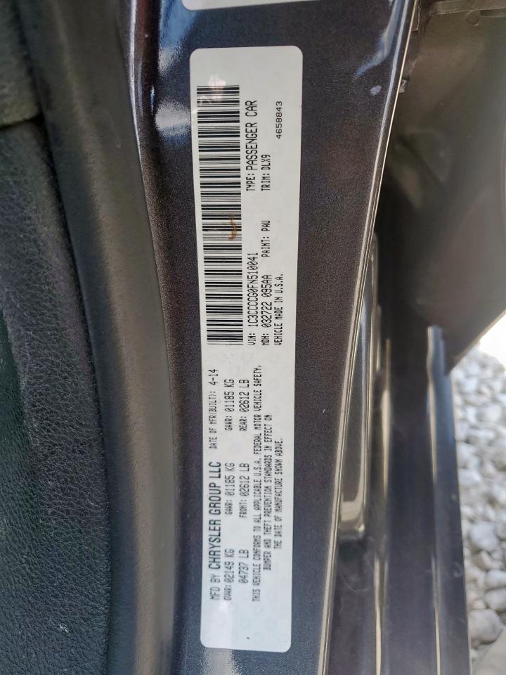 2015 Chrysler 200 C VIN: 1C3CCCCG0FN510041 Lot: 69419415