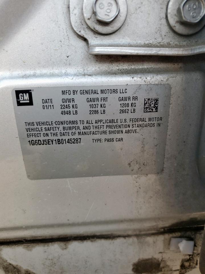 2011 Cadillac Cts Performance Collection VIN: 1G6DJ5EY1B0145287 Lot: 70706865