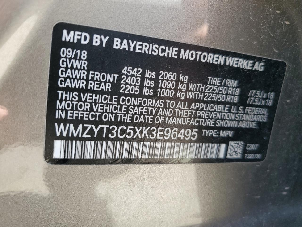 WMZYT3C5XK3E96495 2019 Mini Cooper S Countryman
