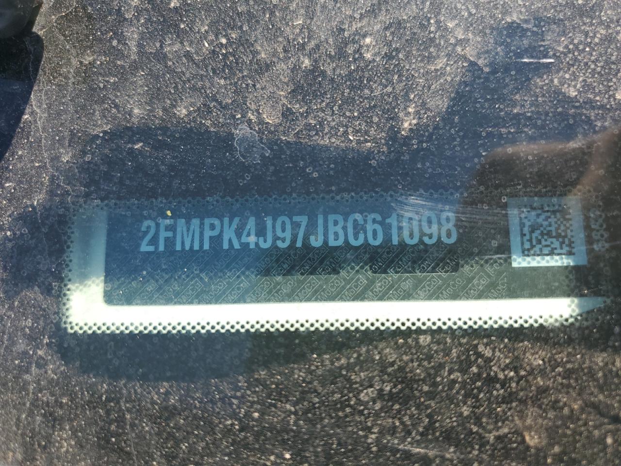 2018 Ford Edge Sel VIN: 2FMPK4J97JBC61098 Lot: 68661225