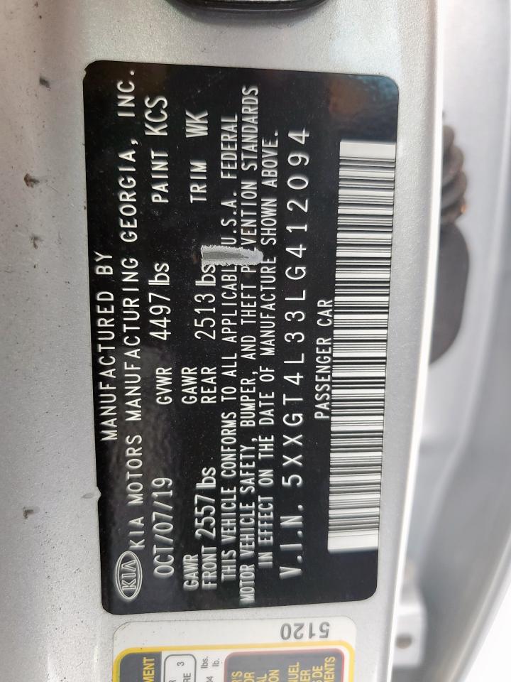 2020 Kia Optima Lx VIN: 5XXGT4L33LG412094 Lot: 69108595