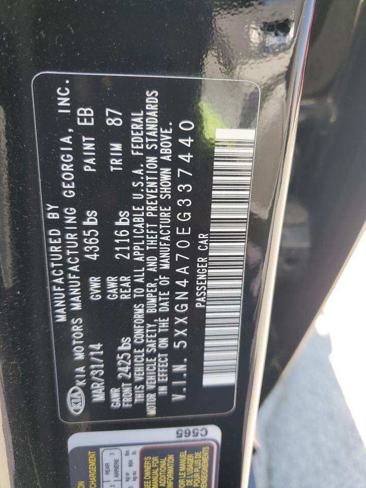 2014 Kia Optima Ex VIN: 5XXGN4A70EG337440 Lot: 66017195