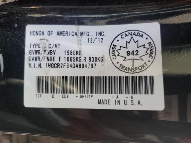 2013 HONDA ACCORD EXL  