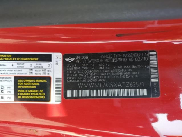 2010 MINI COOPER   