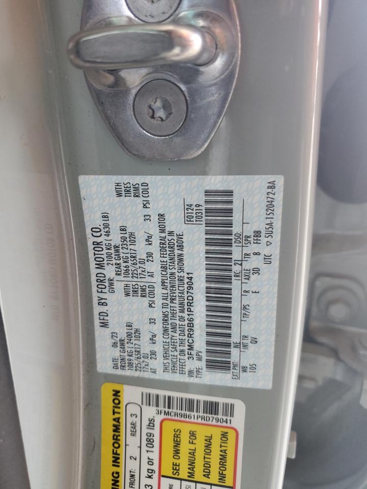 2023 Ford Bronco Sport Big Bend VIN: 3FMCR9B61PRD79041 Lot: 69537755