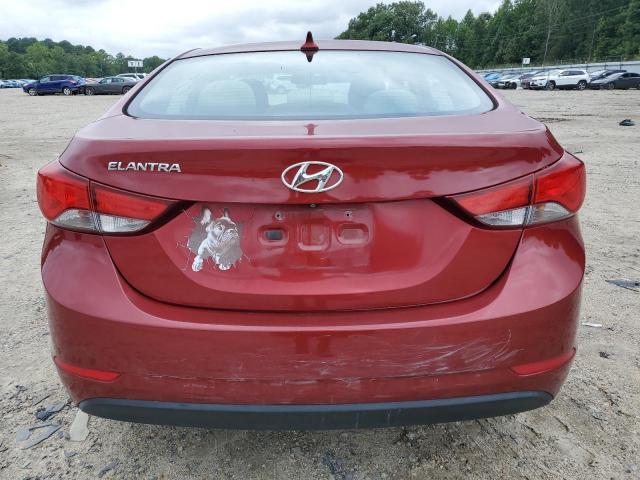  HYUNDAI ELANTRA 2014 Czerwony