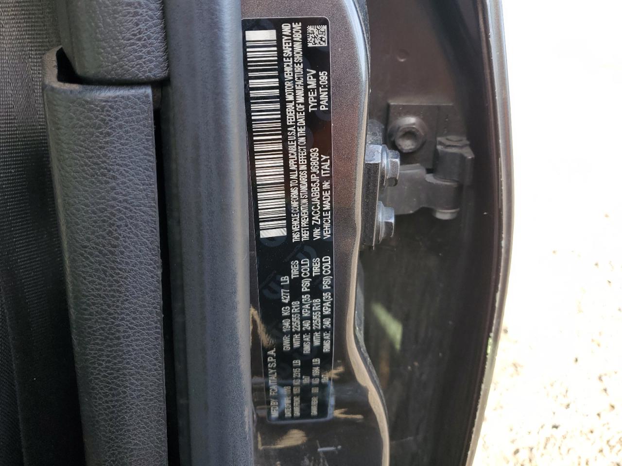 2018 Jeep Renegade Latitude VIN: ZACCJABB5JPJ68093 Lot: 70480605