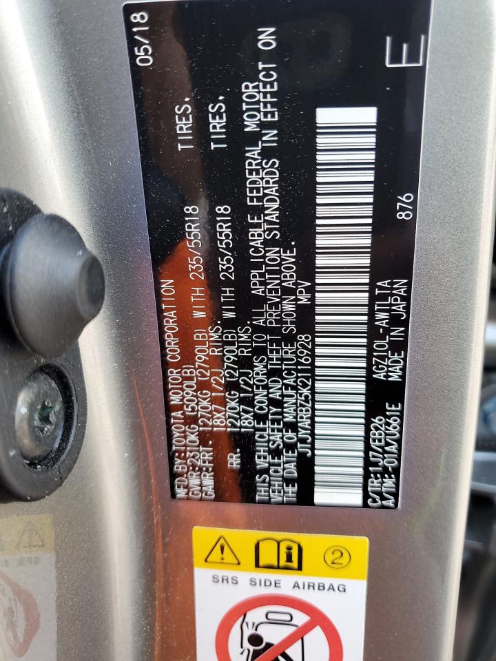 2019 Lexus Nx 300 Base VIN: JTJYARBZ5K2116928 Lot: 69312115