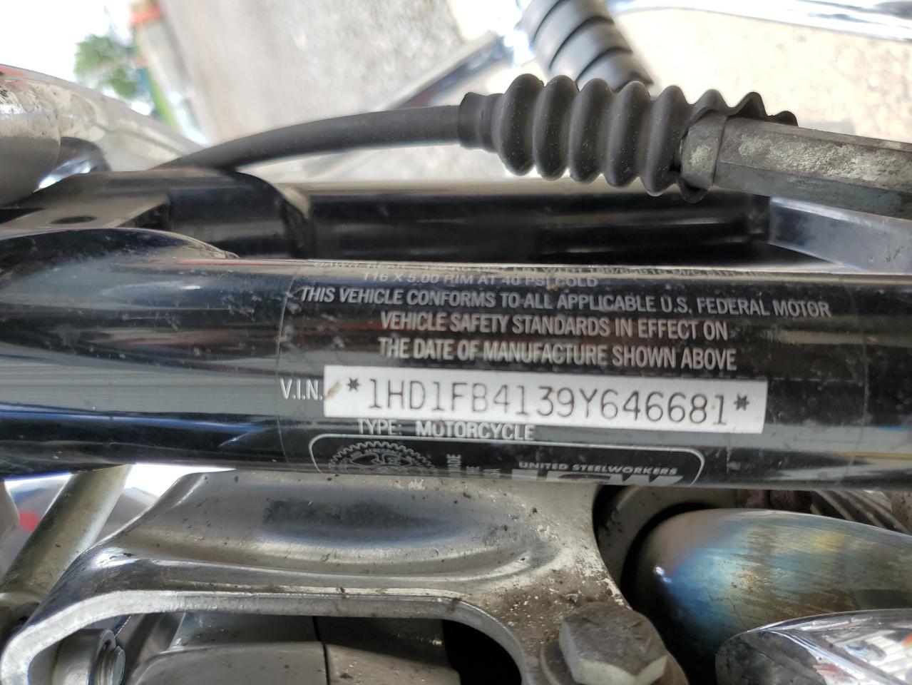 2009 Harley-Davidson Flhr VIN: 1HD1FB4139Y646681 Lot: 66667565