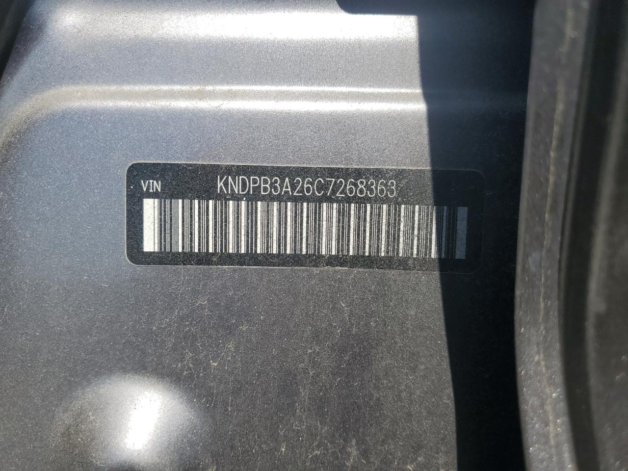 2012 Kia Sportage Base VIN: KNDPB3A26C7268363 Lot: 68505485