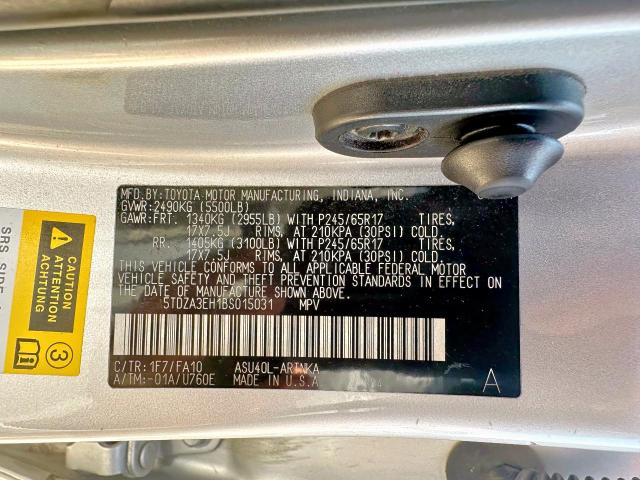 2011 TOYOTA HIGHLANDER BASE  