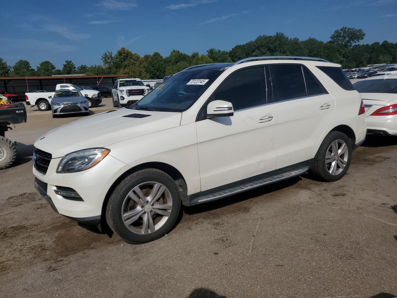 2013 Mercedes-Benz Ml 350 white suv gas 4JGDA5JB5DA234352 photo #1