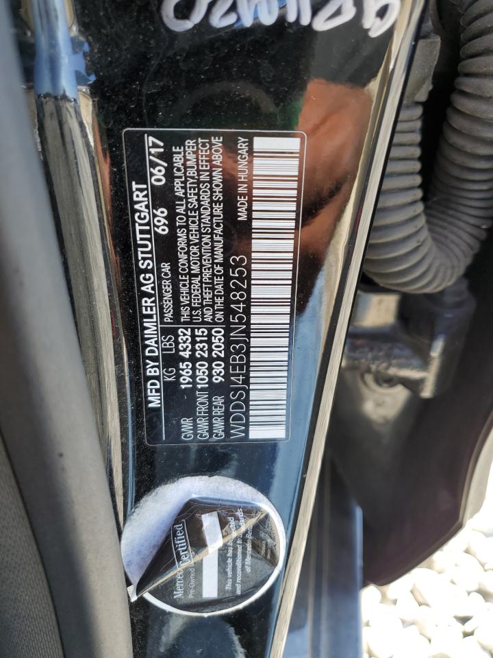 2018 Mercedes-Benz Cla 250 VIN: WDDSJ4EB3JN548253 Lot: 68367485