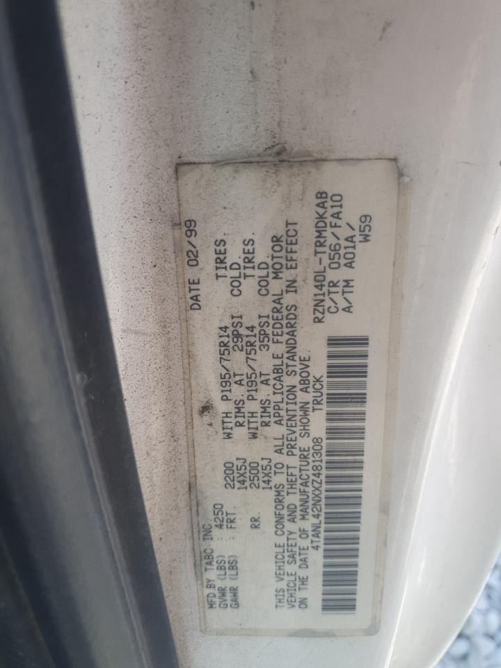 1999 Toyota Tacoma VIN: 4TANL42NXXZ481308 Lot: 67755505