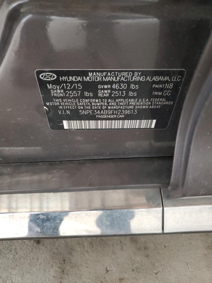 2015 Hyundai Sonata Sport VIN: 5NPE34AB9FH239613 Lot: 68339825