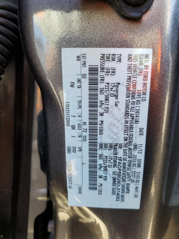 2013 Ford C-Max Sel VIN: 1FADP5BU9DL514062 Lot: 69473125