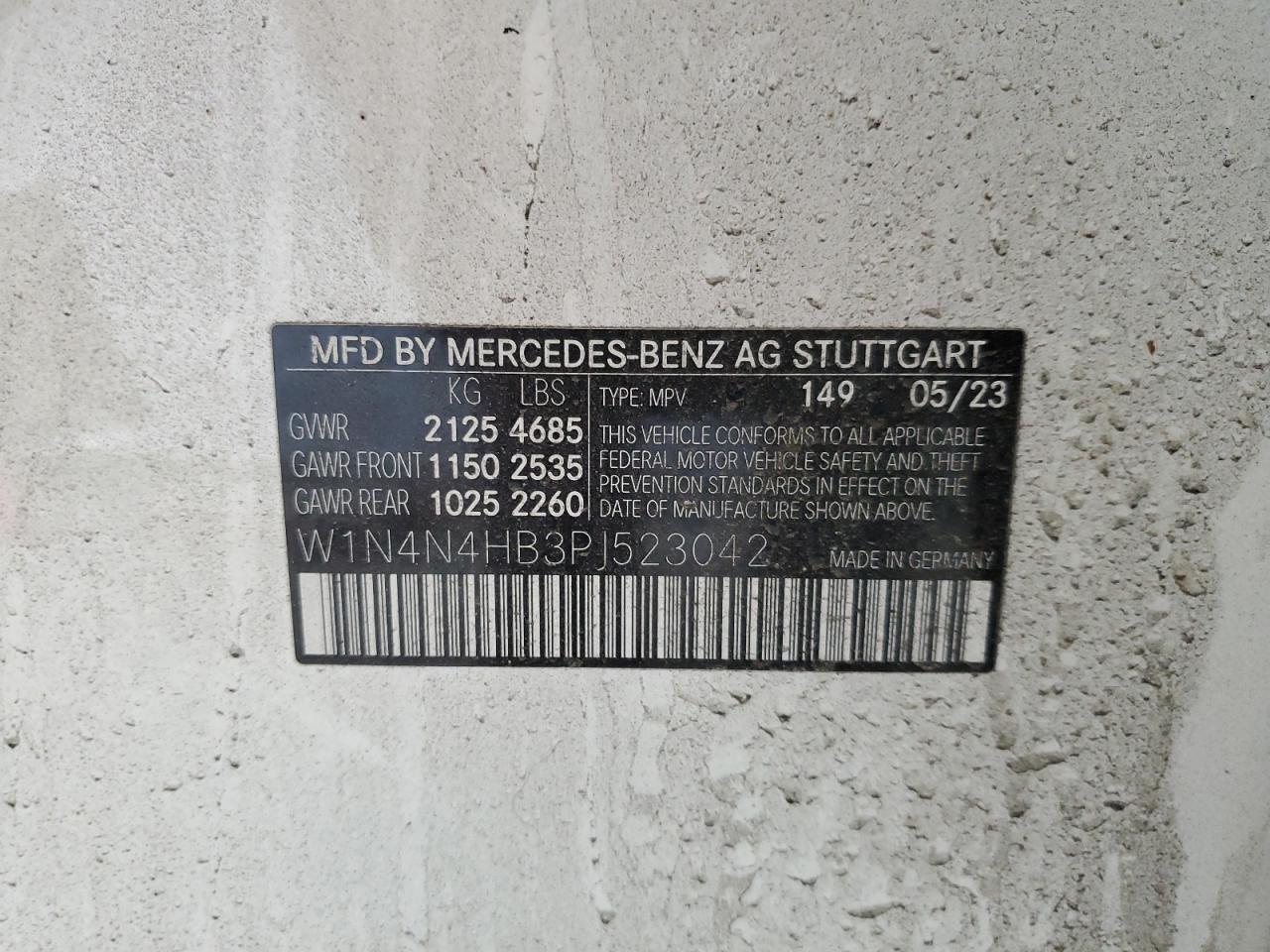 2023 Mercedes-Benz Gla 250 4Matic VIN: W1N4N4HB3PJ523042 Lot: 67901485