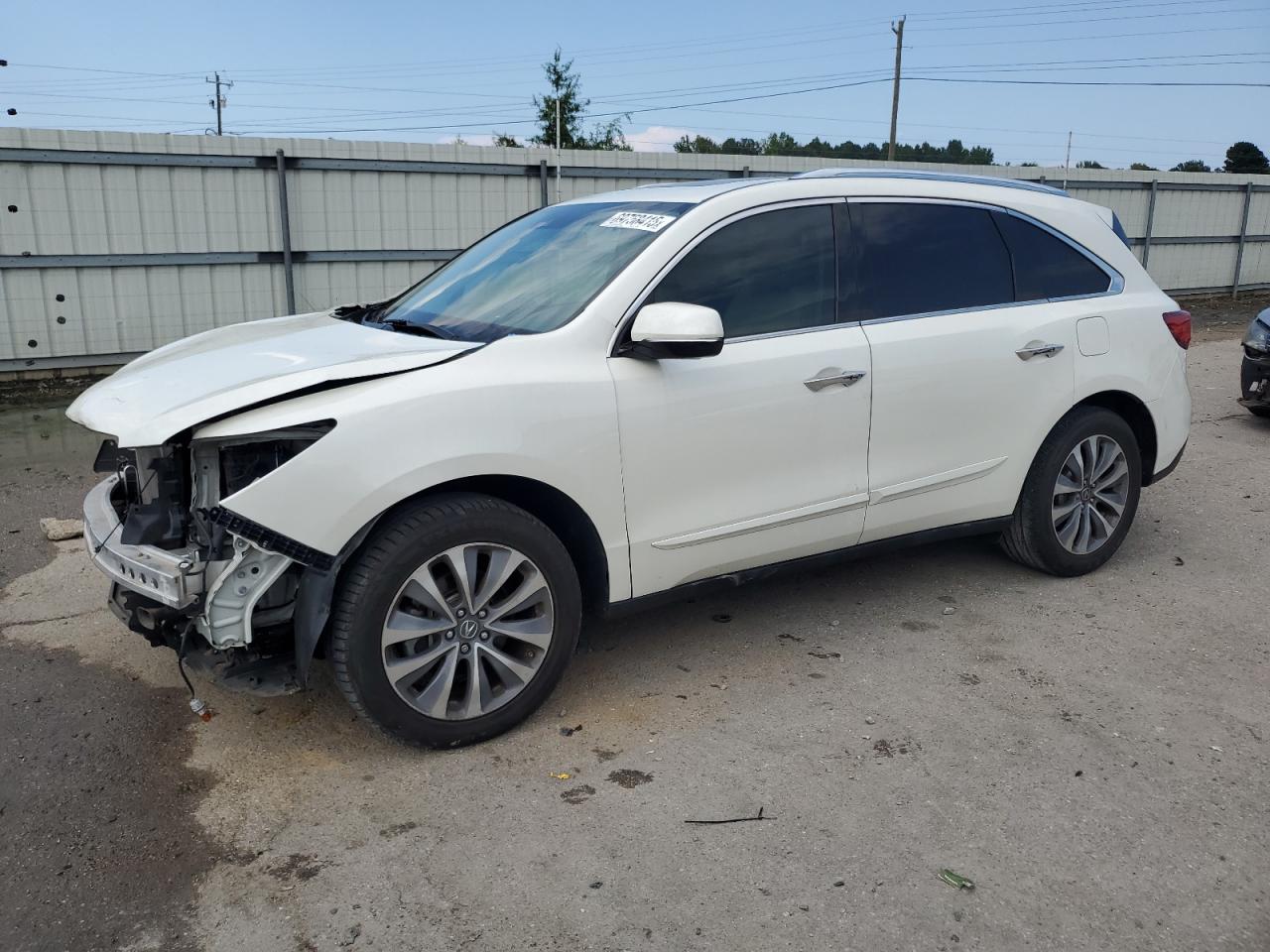 2016 Acura Mdx Technology white null gas 5FRYD3H48GB021284 photo #1