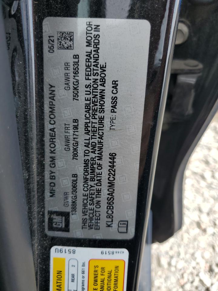 2021 Chevrolet Spark Ls VIN: KL8CB6SA0MC224446 Lot: 69266405