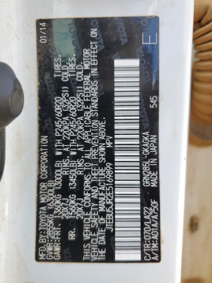 2014 Toyota 4Runner Sr5 VIN: JTEBU5JR2E5169899 Lot: 70698935