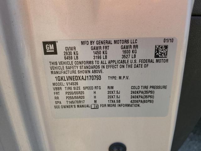 2010 GMC ACADIA SLT-2  