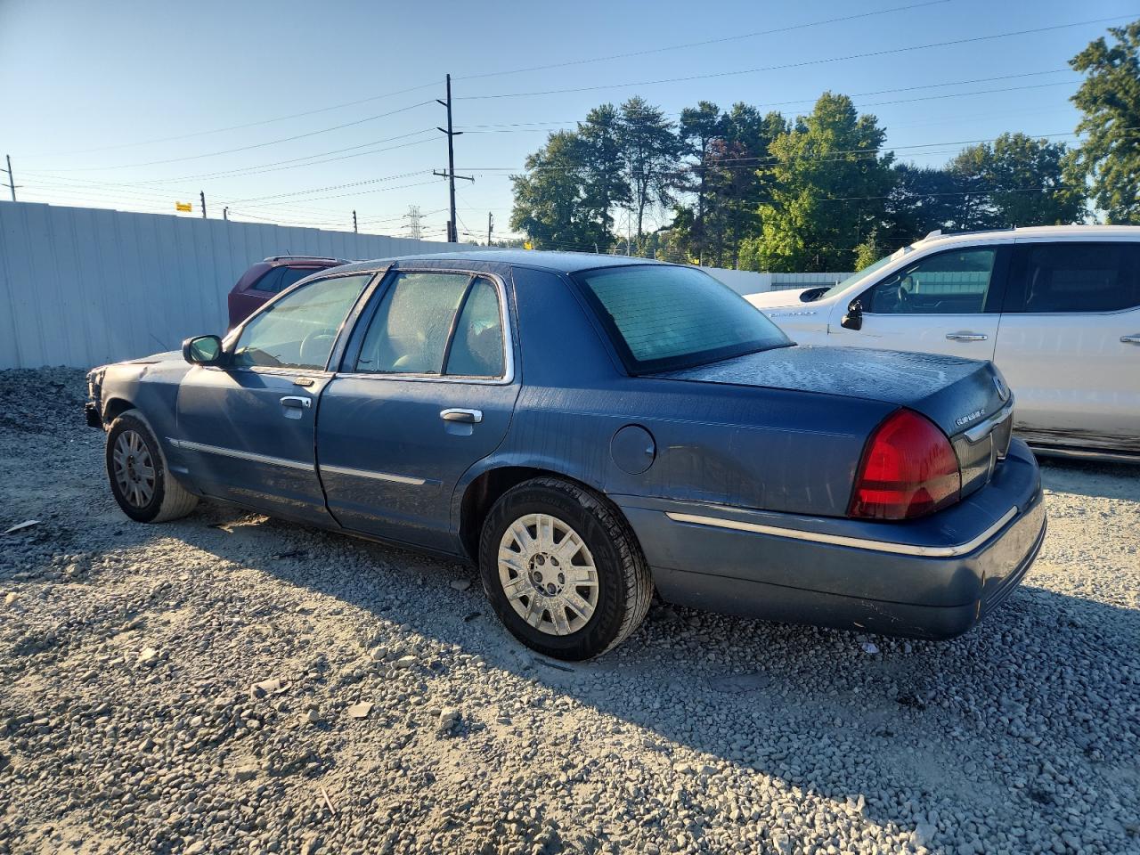 2007 Mercury Grand Marquis Gs blue null flexible 2MEFM74V57X627168 photo #3