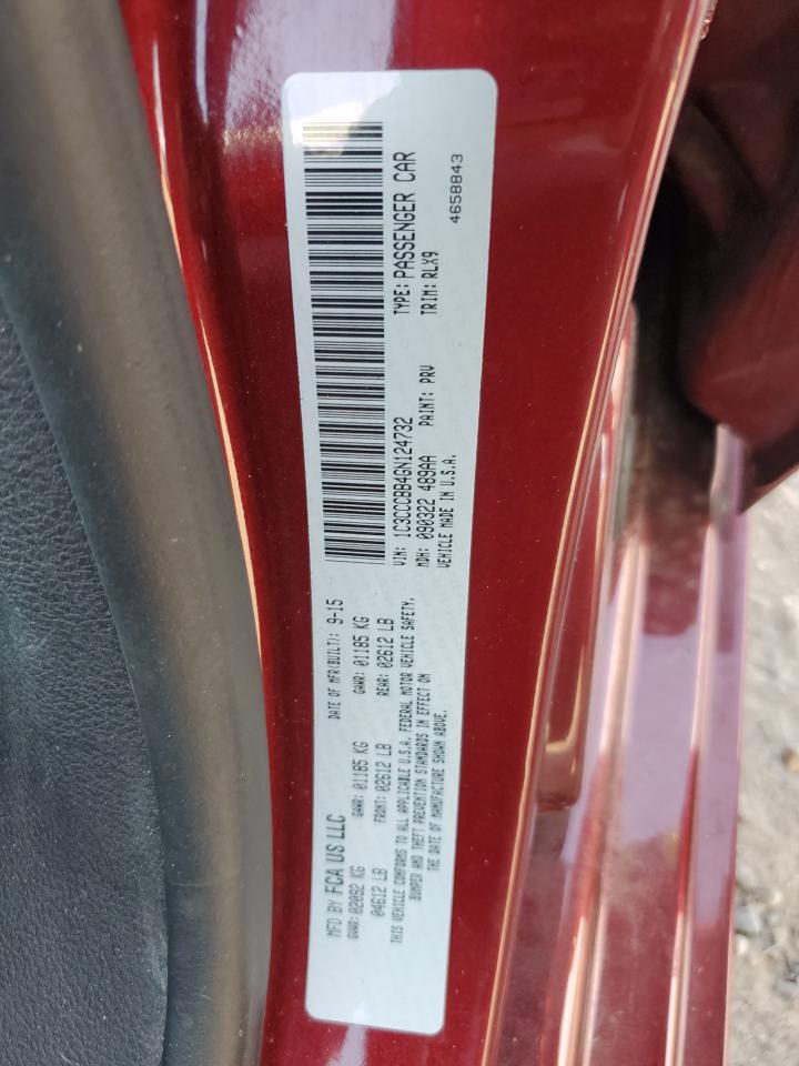 2016 Chrysler 200 S VIN: 1C3CCCBB4GN124732 Lot: 70308235