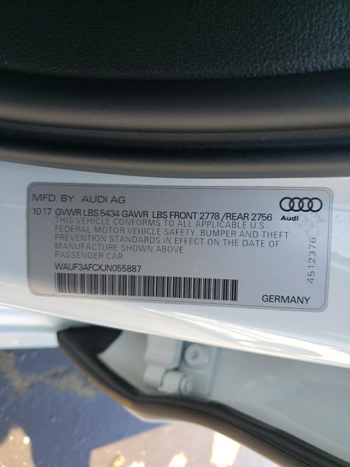 2018 Audi A6 Premium VIN: WAUF3AFCXJN055887 Lot: 68279355