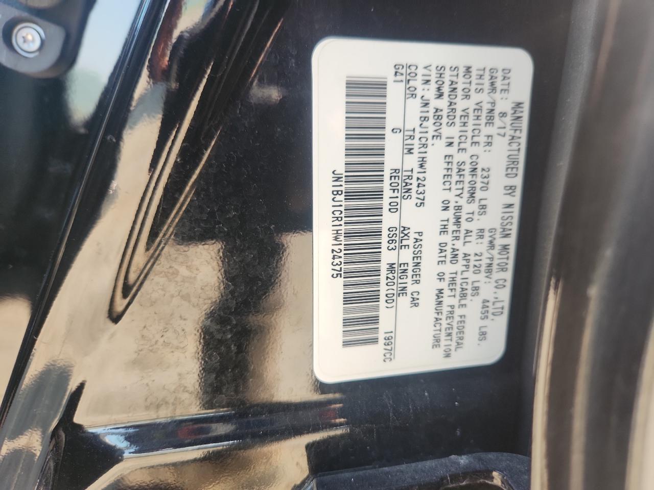 JN1BJ1CR1HW124375 2017 Nissan Rogue Sport S