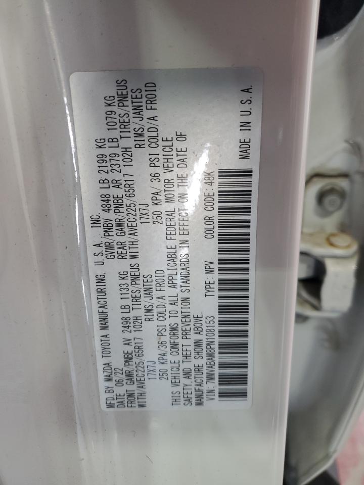 2023 Mazda Cx-50 Select VIN: 7MMVABAM8PN108153 Lot: 67448585