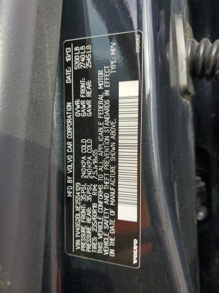 2014 Volvo Xc60 3.2 VIN: YV4952DLXE2554129 Lot: 68598365