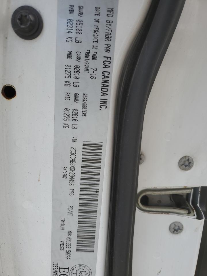 2016 Chrysler 300 S VIN: 2C3CCABGXGH294456 Lot: 70650875