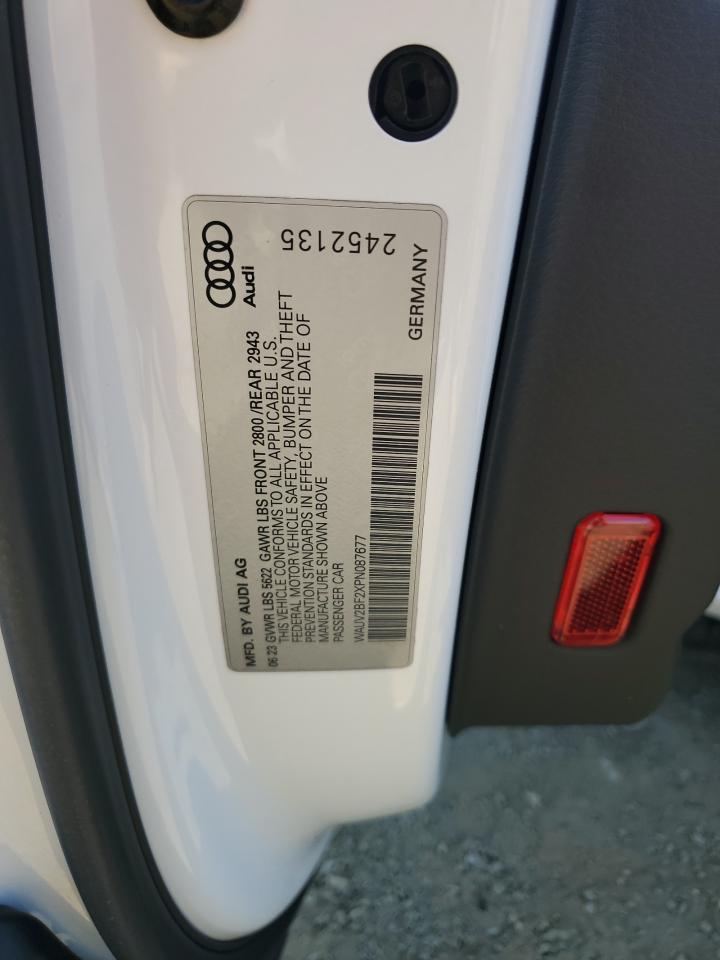 2023 Audi A7 Prestige S-Line VIN: WAUV2BF2XPN087677 Lot: 68449525