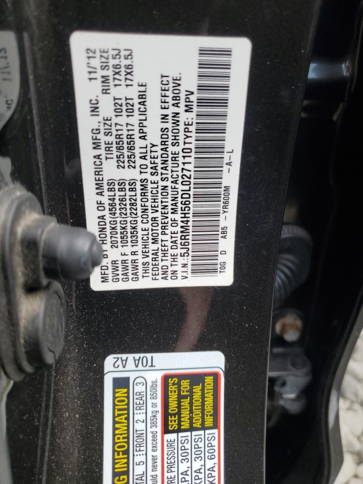 2013 Honda Cr-V Ex VIN: 5J6RM4H56DL027110 Lot: 70931445