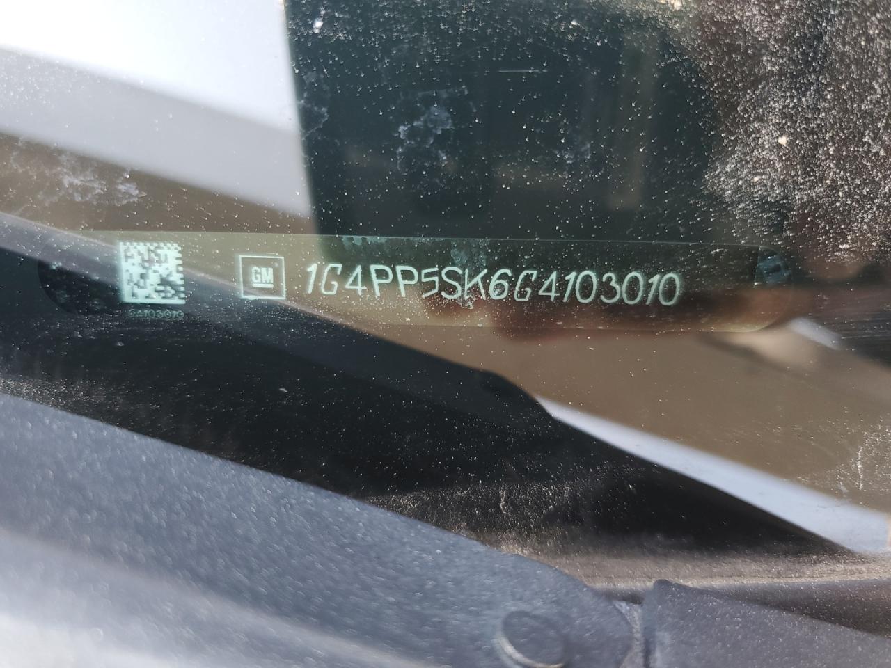 2016 Buick Verano VIN: 1G4PP5SK6G4103010 Lot: 67523435