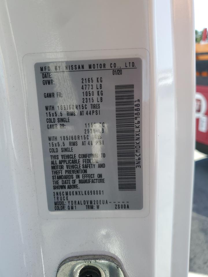 2020 Nissan Nv200 2.5S VIN: 3N6CM0KNXLK698881 Lot: 70777745