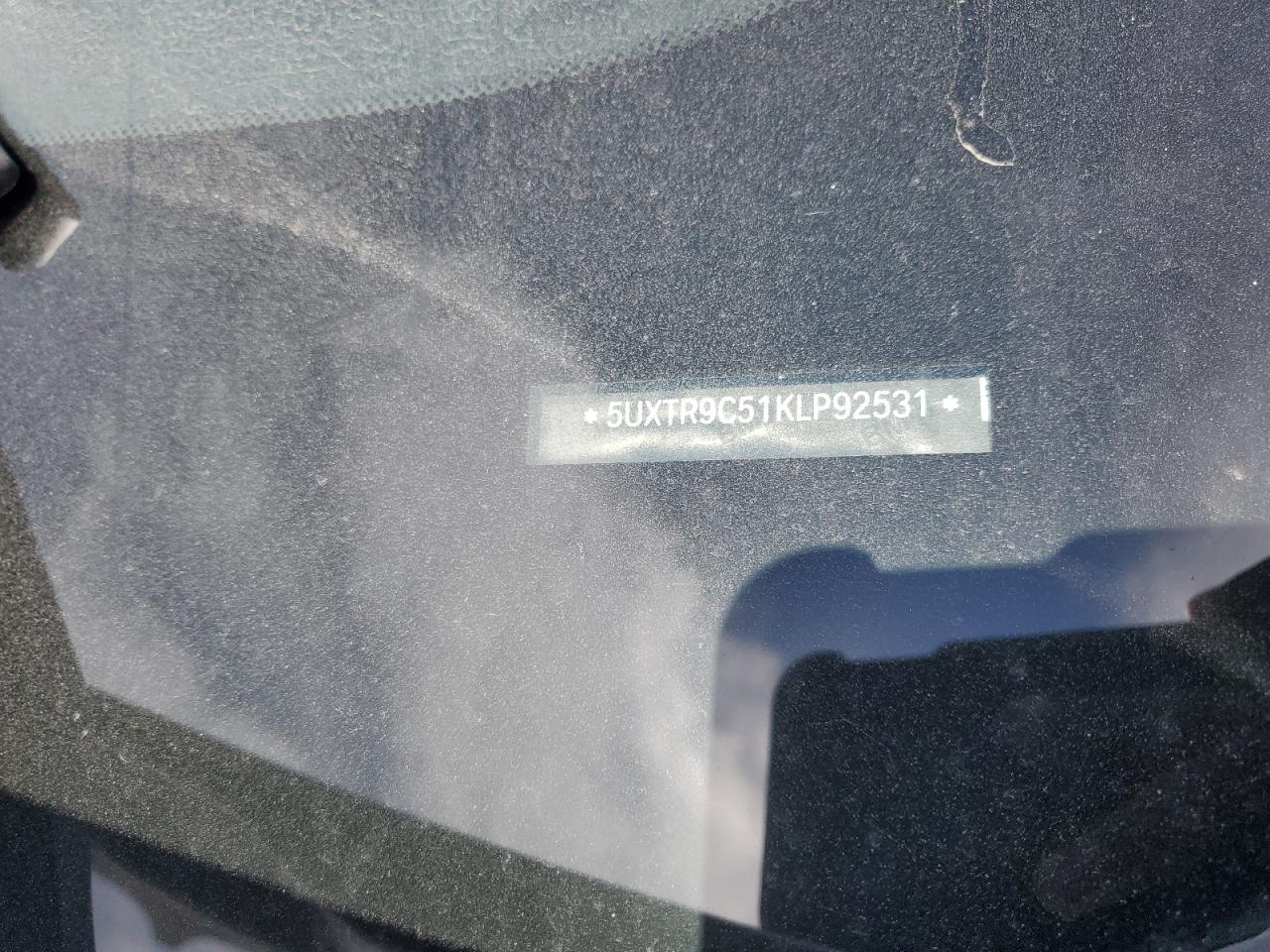 2019 BMW X3 xDrive30I VIN: 5UXTR9C51KLP92531 Lot: 70216455